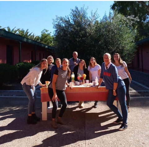 Vineyard workers at the famous Fabre Montmayou vineyard in Argentina.