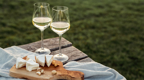 white wine with cheese - wine at home