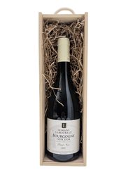 Red Burgundy Pinot Noir in Wooden Gift Box