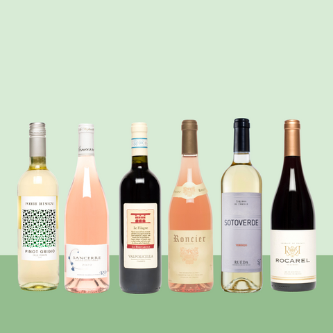 Case of Fresh Spring wines, wine at home
