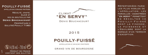 Pouilly-Fuissé AOP 1er Cru En Servy 2020, Denis Bouchacourt