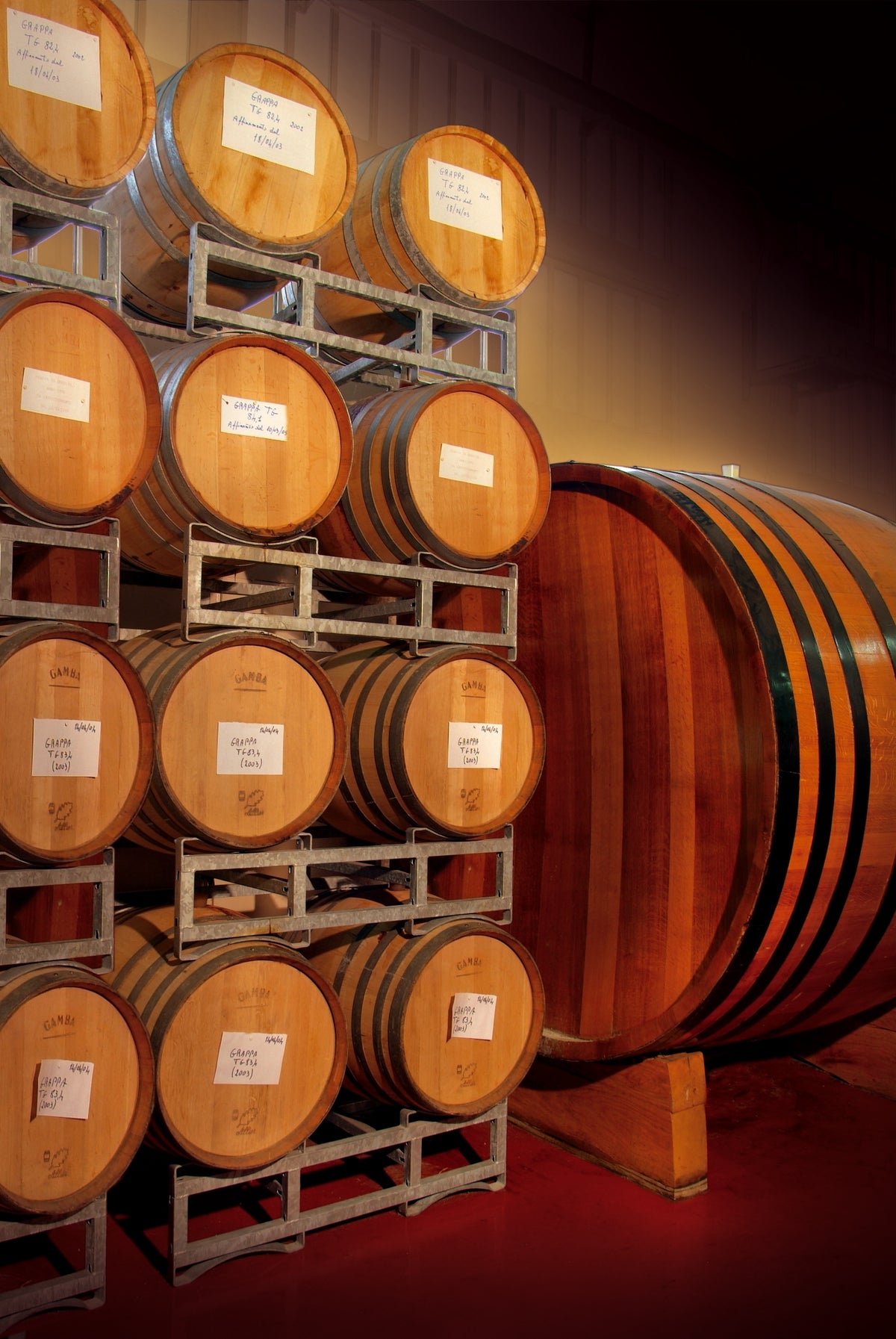 Grappa Moscato Gran Cuvee Villa Isa affinita in Barrique, Dellavalle